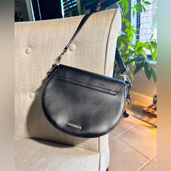 Rebecca Minkoff Aster Saddle Bag Black - Picture 2 of 7